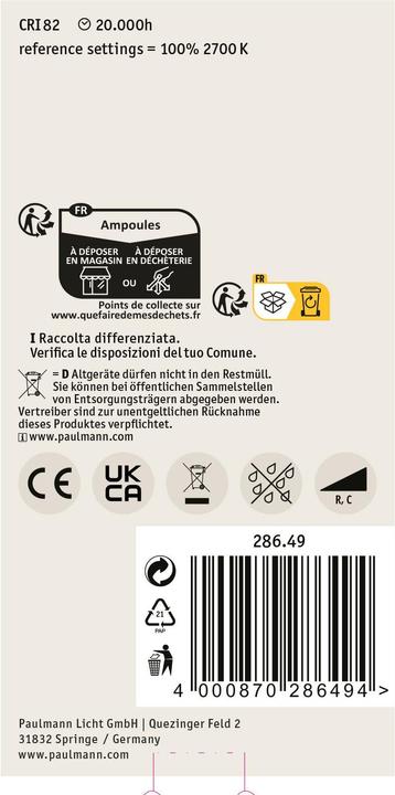 Immagine prodotto Paulmann Lampada per uso generico (E27, 13 W, 1521 lm, 1 x, E)