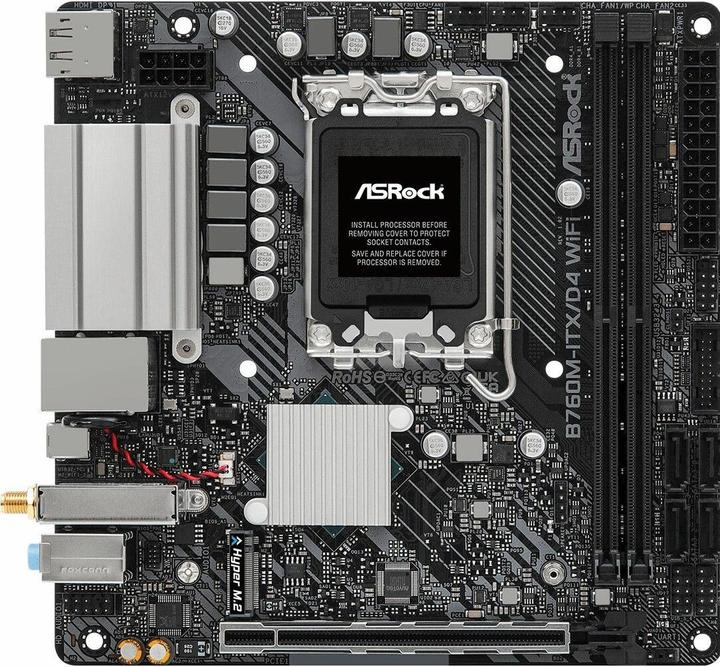 AsRock B760M-ITX/D4 WiFi (LGA 1700, Intel B760, Mini-ITX)