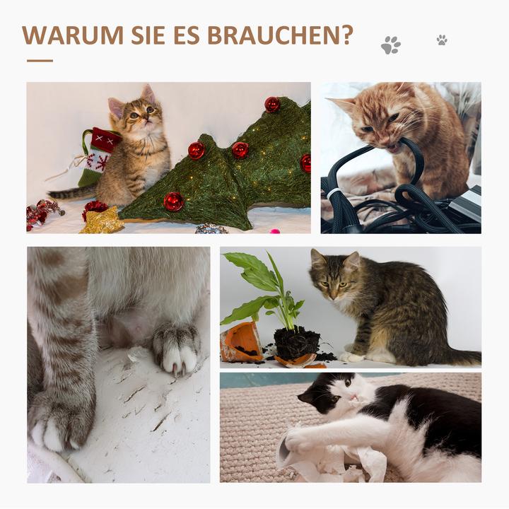 Produktbild PawHut Kletterbaum (105 cm, Beige)