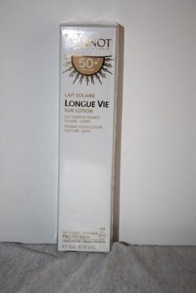 Actual product image Guinot Lait Solaire LONGUE VIE Jeunesse Fermeté SPF 50+ 150ml (Sun lotion, SPF 50+, 150 ml)