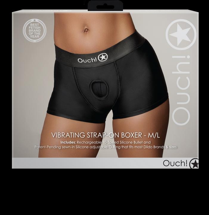 Image du produit Ouch! Vibrating Strap-on Boxer - M/L