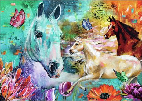 Produktbild Ravensburger Puzzle Fantasy Horses 300 Stück Extra Gross (300 Teile)
