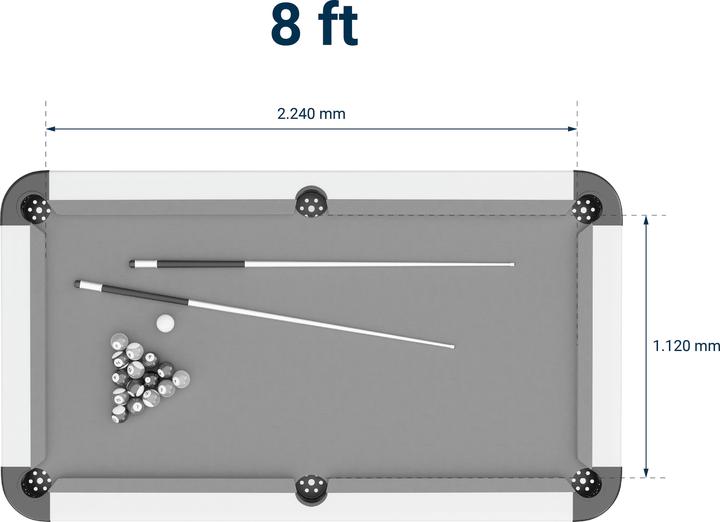 Actual product image Sportime Billiard table outdoor (224 x 112 cm)