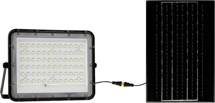 Image du produit V-TAC VT-120W 7825 Projecteur à LED, panneau solaire 15 W blanc froid noir (1200 lm, IP65)