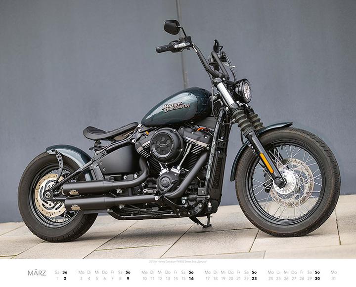 Actual product image Best of Harley Davidson Calendar 2025 (Hardcover, German)