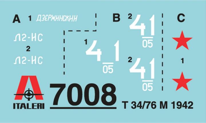 Actual product image Tamiya 1:72 T 34/76 Russian tank