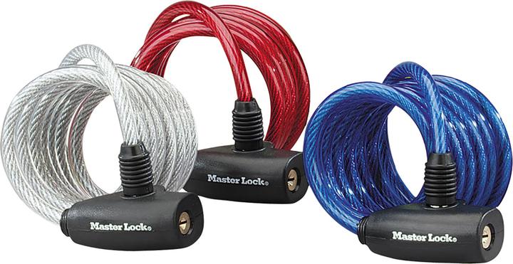 Actual product image Master Lock Spiral cable lock set 3-piece (180 cm)