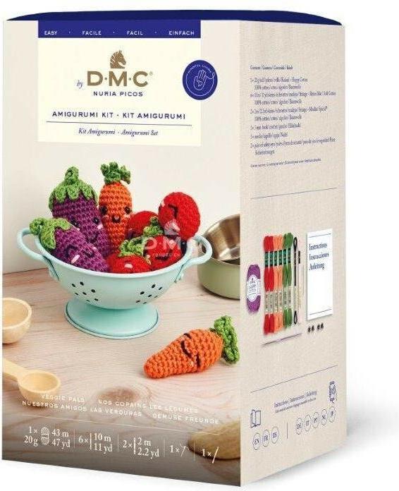 DMC Cable kit à crocheter Amigurumi Veggie pals, Motif : Smiley, Kit : Oui