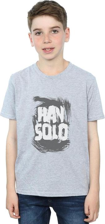 Immagine prodotto Star Wars Han Solo Text Maglietta Ragazzi (152, 158)