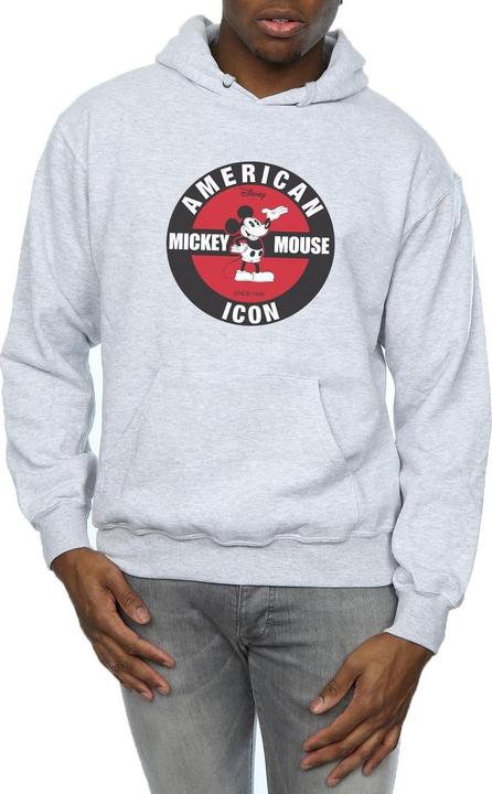 Actual product image Disney Mens Mickey Mouse American Icon Hoodie (3XL)