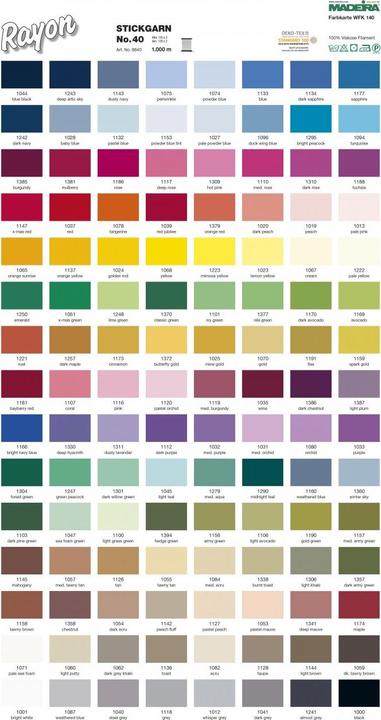 Image du produit Madeira Rayon épaisseur 40 uni (1000 m)