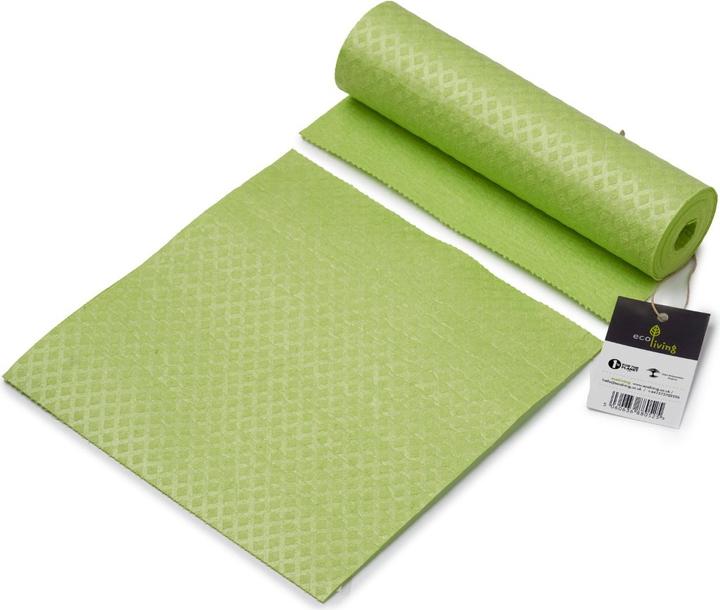 Produktbild EcoLiving Kompostierbare Putzlappen-Rolle (12 Blätter) green (12 Stk.)