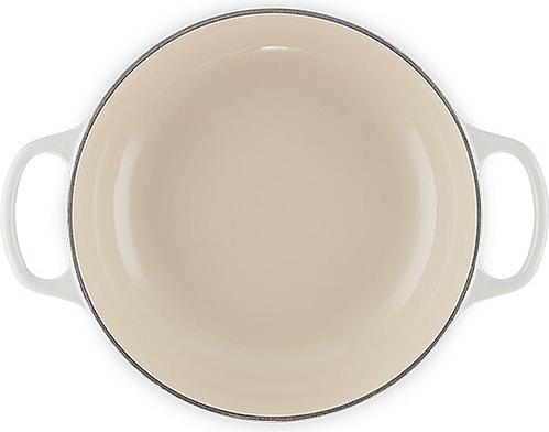 Actual product image Le Creuset SAUTEUSE SIG 24 CM Meringue (24 cm, Casserole + Stewpot, Cast iron)