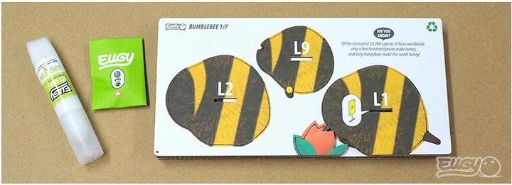 Actual product image Eugy 3D craft set bee (MQ6)