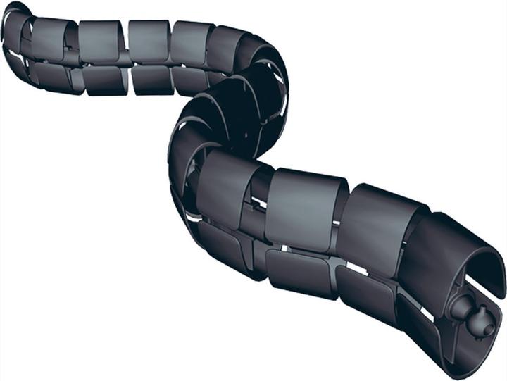 Bachmann Cable Coil Premium nero RAL9005 (Tubo cavi, 75 cm)