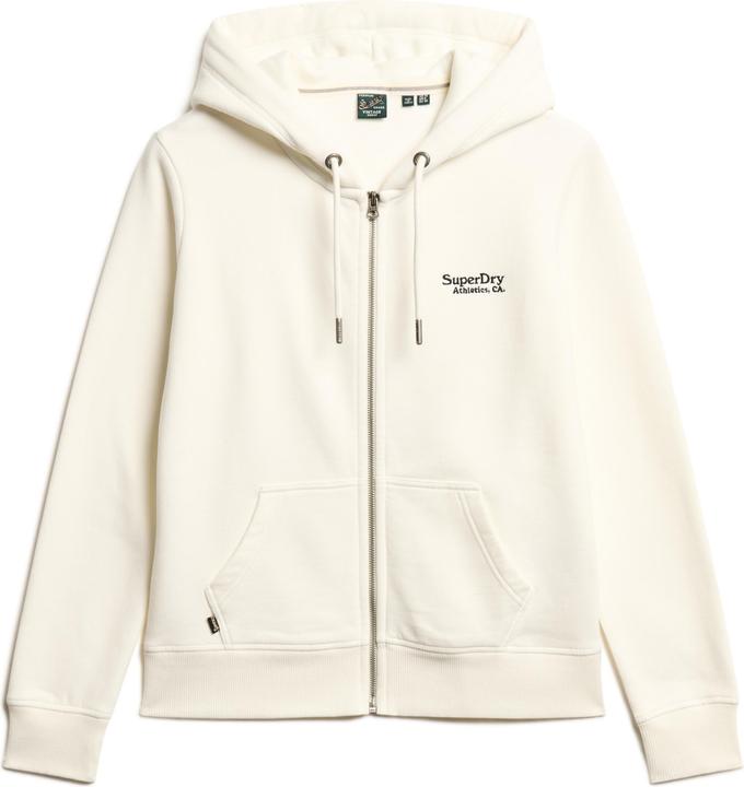 Produktbild Superdry ESSENTIAL LOGO ZIP SWEATSHIRT Dames Vest - Wit (16)