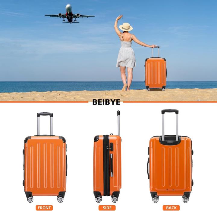 Produktbild Beibye 3-tlg. Hartschalenkoffer-Set (Handgepäck (bis 50l), M (50 - 90l), XL (ab 115l))
