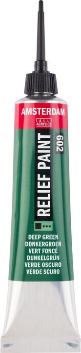 Immagine prodotto Amsterdam Pittura acrilica Reliefpaint 602 (Verde scuro, 20 ml)