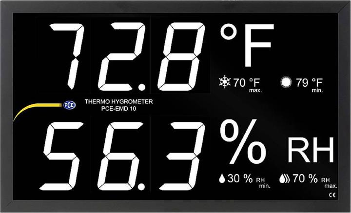 Produktbild PCE Instruments PCE-EMD 10 Einbau-Messinstrument 0 bis 99.9 % rF (Messgerätkoffer)