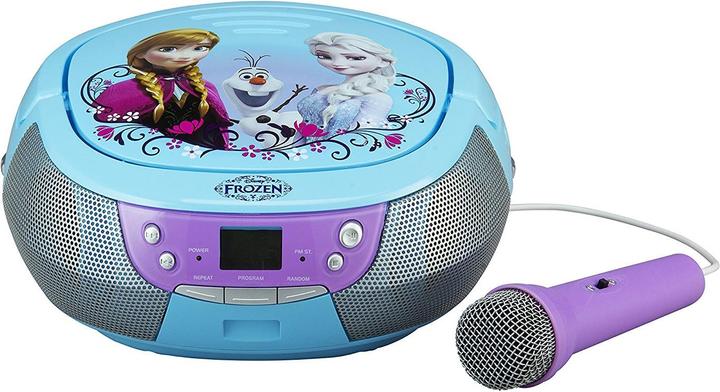 Immagine prodotto eKids Lettore CD Disney Frozen con microfono per bambini portatile Anna e Elsa -430