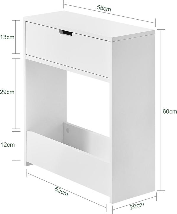 Actual product image SoBuy Niche shelf (20 x 55 x 60 cm)