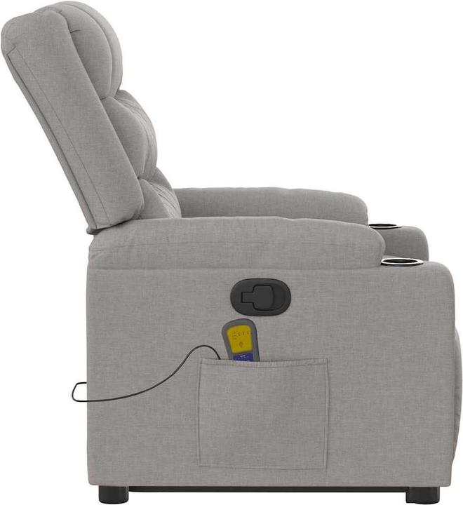 Produktbild VidaXL Massagesessel mit Aufstehhilfe Wolkengrau Stoff