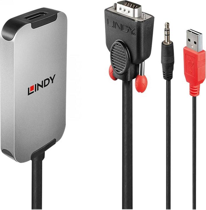 Image du produit Lindy VGA vers convertisseur (0.18 m, DisplayPort)