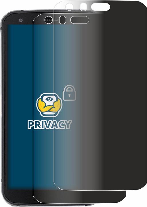 Productafbeelding BROTECT Anti-spionnetje privacyfolie Beschermfolie tegen blauw licht (2 Stuk, Cat S62 Pro)
