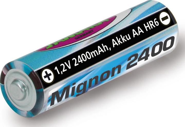 Jamara Akku 1,2V 2400mAh NiMh Mignon AA HR6 (1 Stk., AA, 2400 mAh)