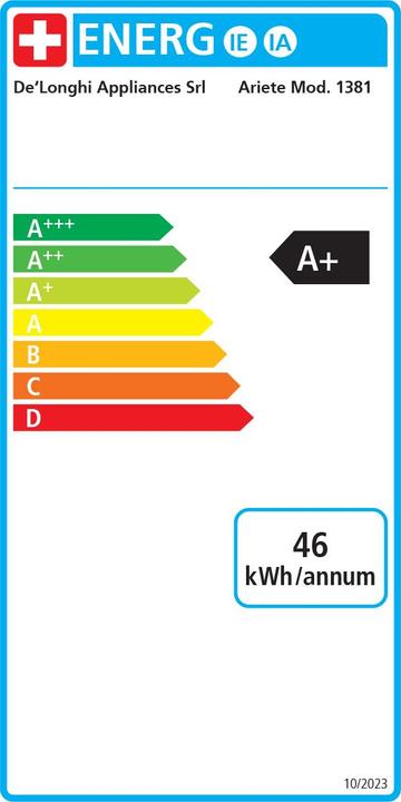 Energie-Label Ariete 1381/10