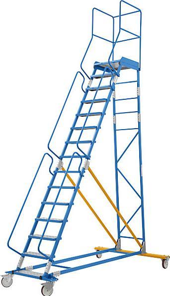 Actual product image eurokraft pro Mobile platform ladder PREMIUM (Platform ladder, 220 cm)