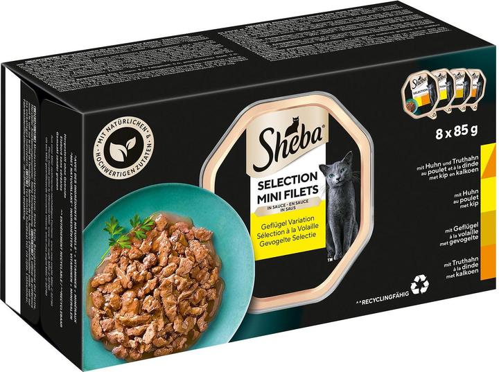 Actual product image Sheba Variation de volaille, sélection en sauce, 8x85g (Adult, 8 pcs., 85 g)