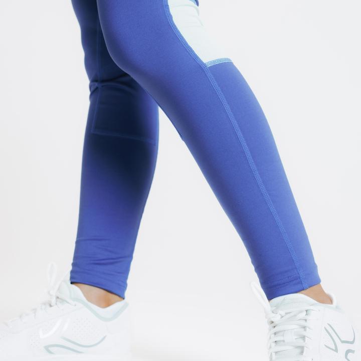 Immagine prodotto Fouganza Reitleggings 100 Light Kinder hellblau/graugrün (128)