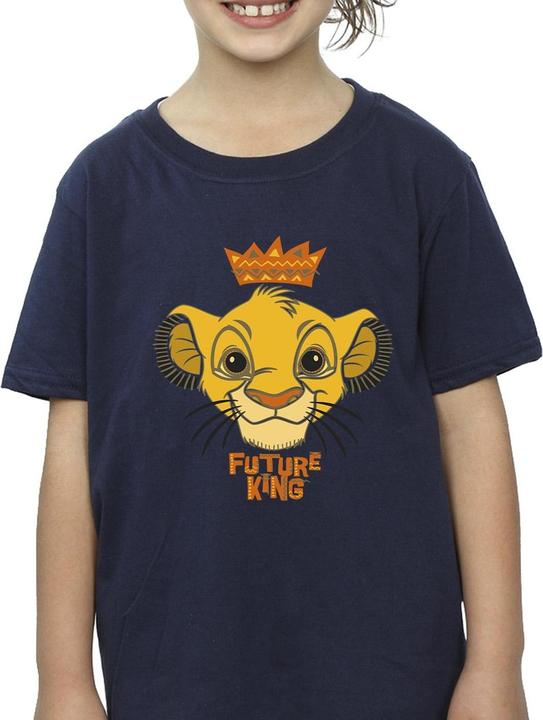 Actual product image Disney Girls The Lion King Future King Cotton T-Shirt (152, 158)
