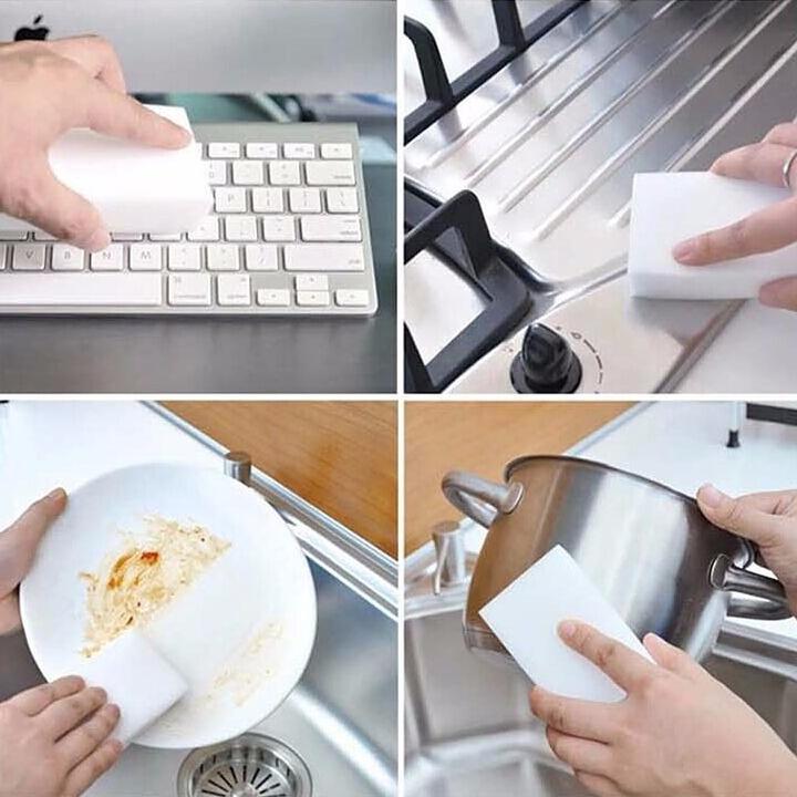 Actual product image JTI 4x Magic Nano Sponge - Cleaning sponge - Non-chemical (1 pcs.)
