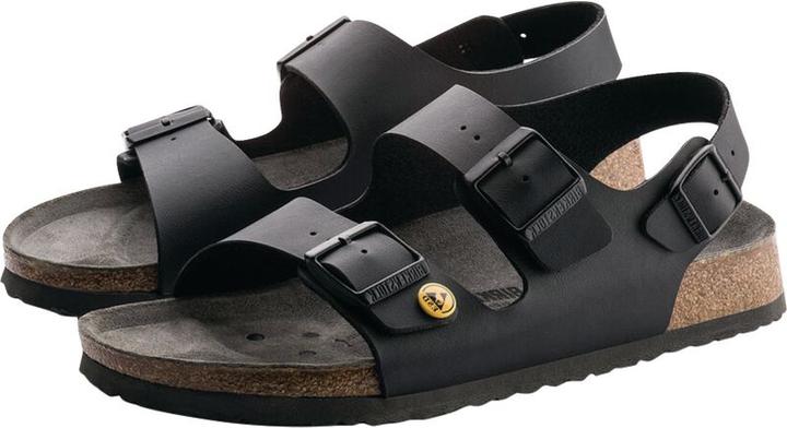 Actual product image Birkenstock Milano ESD Birko-Flor Black (43)