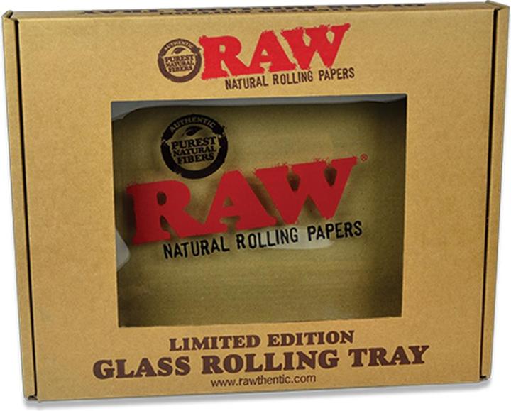 Actual product image RAW Rolling Tray S Glass 150 x 100mm