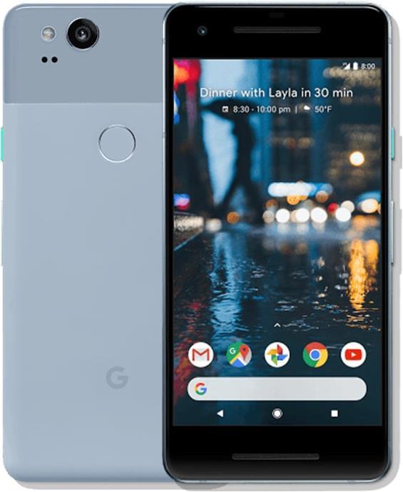 Google Pixel 2 (128 GB, Kinda Blue, 5", Single SIM, 12.20 Mpx, 4G)