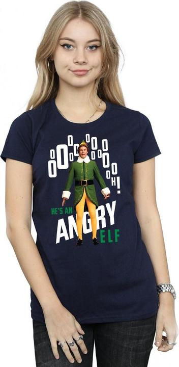 Actual product image Elf Womens/Ladies Angry Cotton T-Shirt (M)