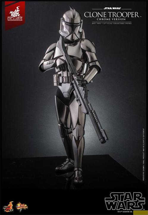 Image du produit Hot Toys Star Wars figurine 1/6 Clone Trooper (Chrome Version) 30 cm
