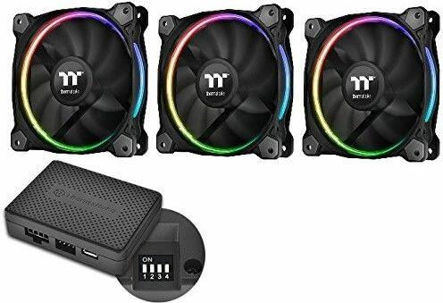 Actual product image Thermaltake Riing 14 RGB LED Fan TT Premium Edition - Set of 3 (140 mm, 3 x)
