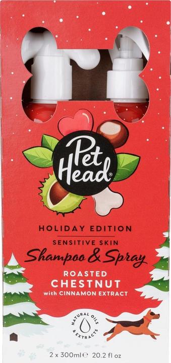 Actual product image Pet Head Festive Roasted Chestnut Shampoo 300 + Spray 300 ml
