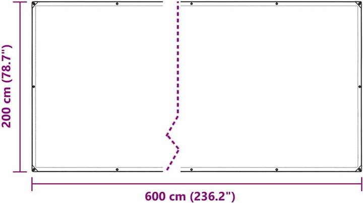 Image du produit VidaXL Bâche transparente avec oeillets 2x6 m PVC Bâche transparente (200 x 600 cm)