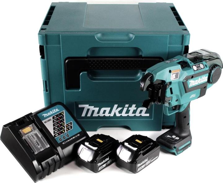 Produktbild Makita DTR 180 RFJ Akku Bewehrungsverbinder 18V Brushless für 0,8mm Bindedraht im Makpac + 2x 3,0Ah