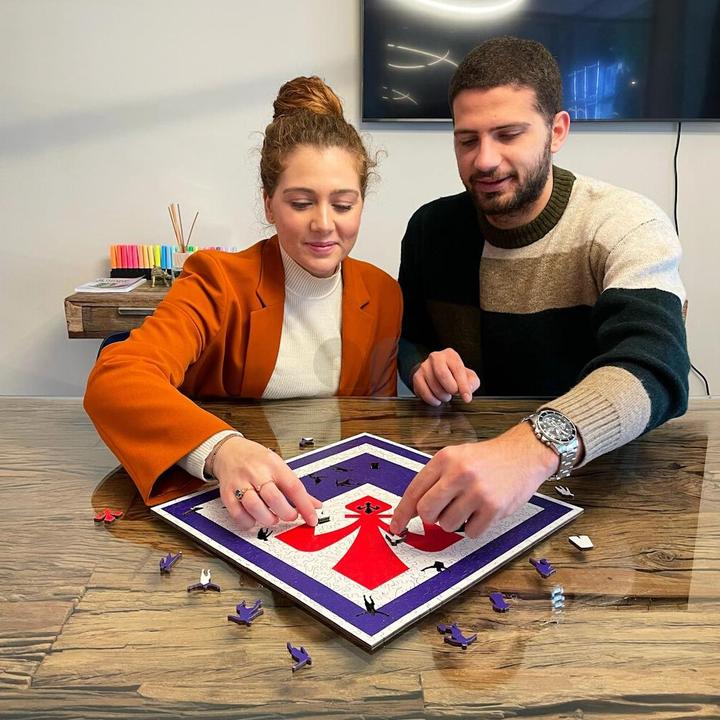 Actual product image Iconic ACF Fiorentina - logo - wooden puzzle size M (270 pieces) (270 pieces)