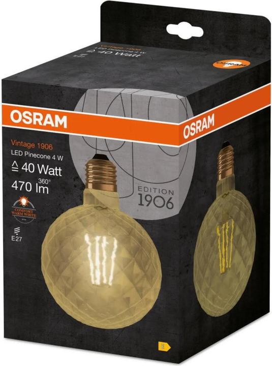 Immagine prodotto Osram Pino LED del 1906 Vintage 1906 (E27, 4.50 W, 470 lm, 1 x, E)