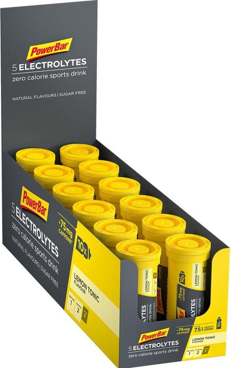 Produktbild Powerbar 5 Electrolytes (Zitrone, Koffein, 12 Stk., 504 g)