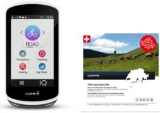 Actual product image Garmin Edge 1030 + Topo Switzerland Pro (Topo Switzerland, Europe)