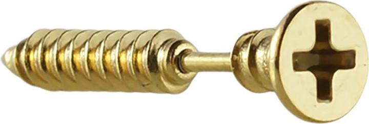 Immagine prodotto Star Piercing Barbell Barbell Kreuzschlitzschraube vergoldet (Acciaio chirurgico 316L)