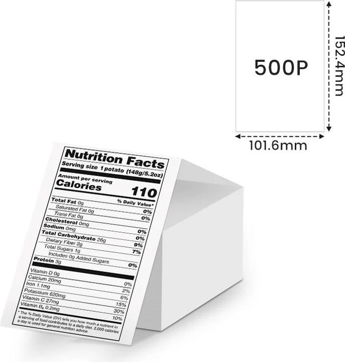 Productafbeelding Phomemo Versandetiketten 10,2 x 15,2 cm für PM-246/PM-246 Pro (500 Stk.)